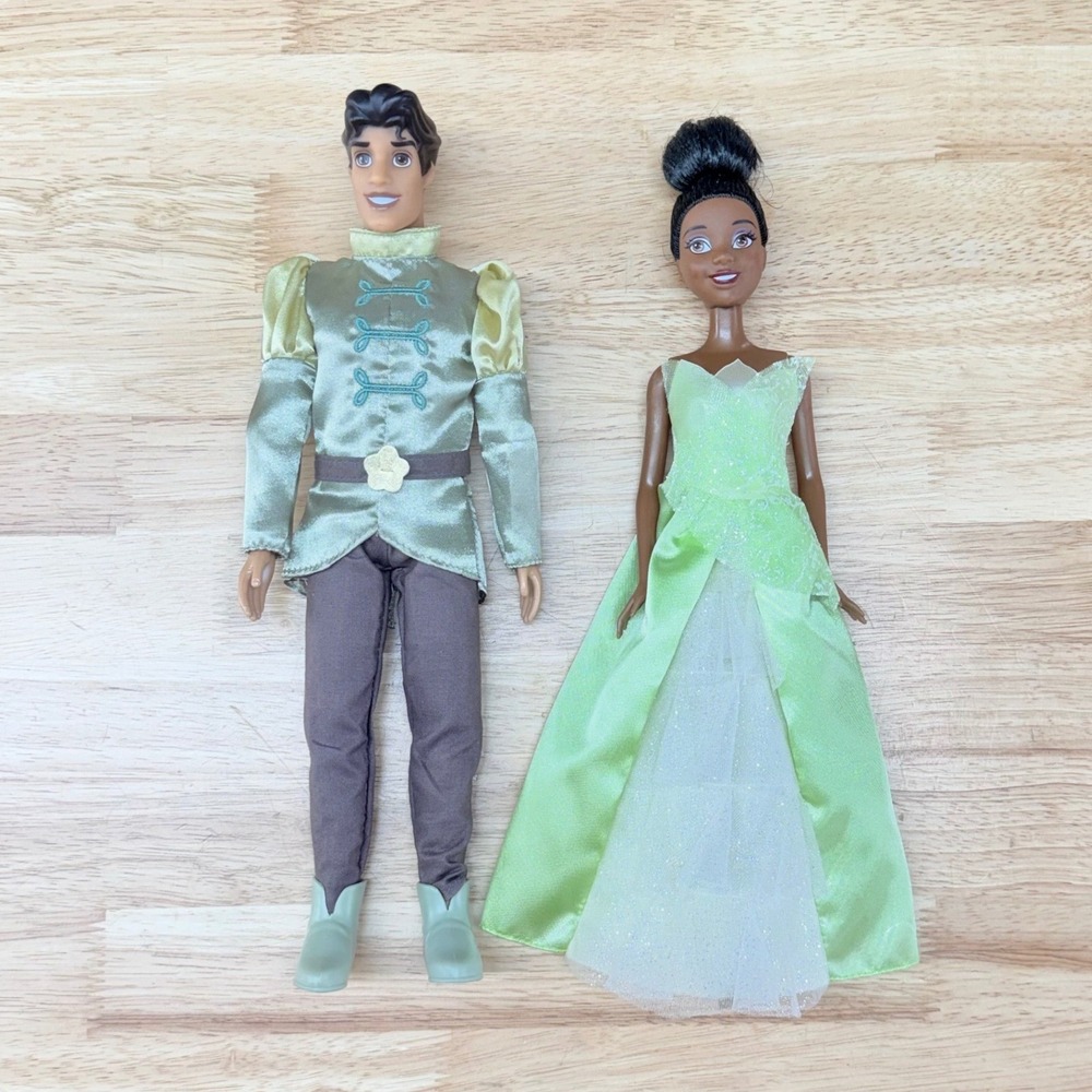 Disney Princess Tiana & Prince Naveen Dolls Set 12" The Princess and Frog
